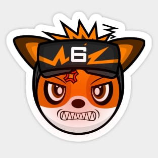 Angry Gamer Fox OpDaMyZr Sticker